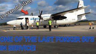 I Flew On One Of The Last Fokker 50s In Service [upl. by Odawa]