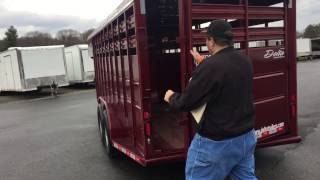 Gooseneck 20 Livestock Trailer Walkaround  ProLine Trailers [upl. by Maccarthy239]