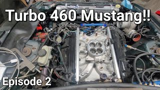 Turbo 460 Mustang  Intake manifold installation [upl. by Hayley]