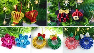 5 DIY Christmas Ornaments Decoration Ideas 2022  Christmas Tree Decoration ideas  Christmas Crafts [upl. by Ayim]