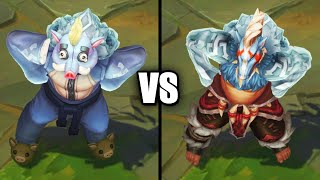 Definitely Not Udyr VS Primal Udyr Skins Comparison Rework 2022 League of Legends [upl. by Ssidnak]