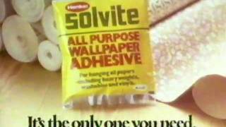 Solvite Wallpaper Paste The only one you need 1979 [upl. by Elnore]