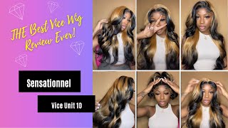 THE BEST SENSATIONNEL VICE UNIT 10 LACE WIG REVIEW EVER  EBONYLINECOM [upl. by Eceinert]