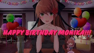 Celebrating Monikas 25th Birthday  Monika After Story A DDLC Mod justmonika [upl. by Grodin]