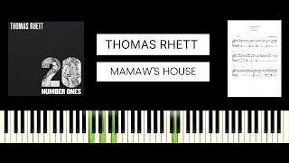 Thomas Rhett Morgan Wallen  Mamaws House BEST PIANO TUTORIAL amp COVER [upl. by Gunilla878]