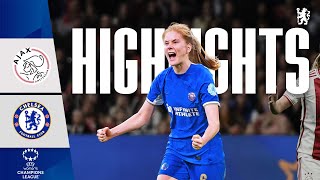 Ajax Women 03 Chelsea Women  James goal amp Nüsken brace  HIGHLIGHTS amp MATCH REACTION  UWCL 2324 [upl. by Airdnola]