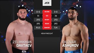 Зелимхан Давтаев vs Диловар Ашуров  Zelimkhan Davtaev vs Dilovar Ashurov  ACA YE 41 [upl. by Auqenehs234]