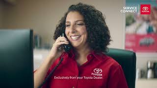 Service Connect  Exclusively Through The Toyota App [upl. by Annoirb]