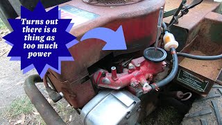 Briggs And Stratton Carby Rebuild On The Deutscher 280 Ride Mower Ends In Disaster [upl. by Araiet353]