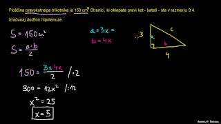 Hipotenuza  naloga [upl. by Earahs]