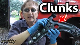 How to Fix a Car that Clunks Lower Control Arm [upl. by Liagibba154]