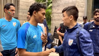 When I met Legend Sunil Chhetri amp Indian Football Team [upl. by Reivazx309]