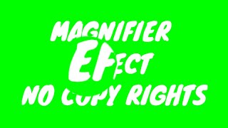 Magnifier effect green screen [upl. by Rooke]