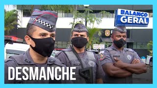 Polícia descobre desmanche de carros roubados em São Paulo [upl. by Madson]