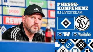 RELIVE PRESSEKONFERENZ MIT STEFFEN BAUMGART I 23 Spieltag I HSV vs SV Elversberg [upl. by Ahsena]