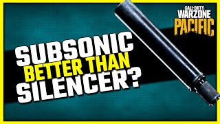 Subsonic vs Silencer in Warzone Pacific Are they REALLY the Same [upl. by Noevart792]