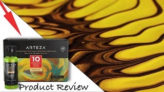 Arteza iridescent acrylic paint review  honest review [upl. by Leoy]