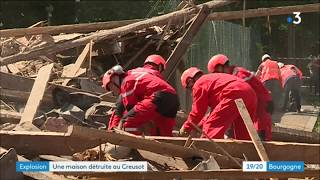 Le Creusot  une maison détruite dans une explosion [upl. by Gosselin]