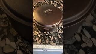 Restoring a Dirty Cast Iron Pot Part 4 [upl. by Napier688]