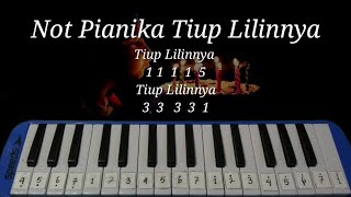 NOT PIANIKA LAGU TIUP LILINNYA  NOT ANGKA  PIANIKA LAGU ANAKANAK [upl. by Amora]