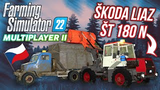 ČESKOSLOVENSKÝ TRAKTOR ŠKODA LIAZ ŠT 180 N  Farming Simulator 22 Multiplayer S02 21 [upl. by Lani]