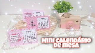 MINI CALENDÁRIO DE MESA  MIMO PARA CLIENTE PASSO A PASSO COM MOLDE [upl. by Idihsar]