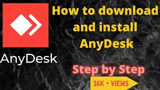 How to download and install AnyDesk in Desktop  Laptop  Step by Step  2021 [upl. by Webster95]