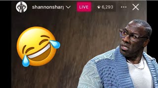 Shannon Sharpe Heard giving “Michelle” the BEATSSMASHING on Instagram Live 😂😂😂 [upl. by Harding668]