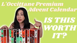 UNBOXING 2022 LOCCITANE PREMIUM ADVENT CALENDAR  IS IT BETTER THAN THE CLASSIC  MANDY SERAFINA [upl. by Nytsirc672]