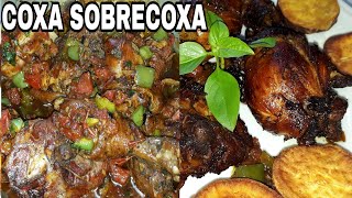 COXA SOBRECOXA COM CEBOLA DOURADA  BEM RÁPIDO DE FAZER [upl. by Jason]