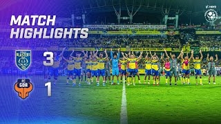 Highlights  Kerala Blasters 31 FC Goa  MW 6 Hero ISL 202223 [upl. by Ainuj806]