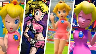 Evolution of Princess Peach Winning Animations and Victory Cutscenes 1992  2018 [upl. by Rasure]