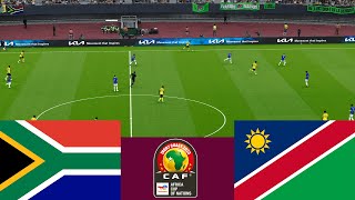 South Africa 4 vs 0 Namibia LIVE CAF 2024 match highlights  Video game simulation pes 2021 [upl. by Niotna]