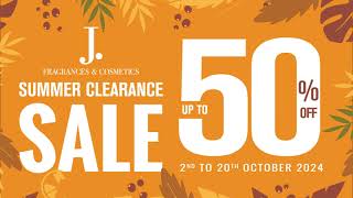 Summer Clearance Sale 2024  J Fragrances [upl. by Dnarud401]