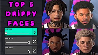 TOP 5 BEST COMP DRIPPY FACE CREATION IN NBA 2K25 [upl. by Tnairb]