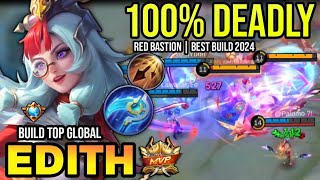 EDITH BEST BUILD 2024  BUILD TOP GLOBAL EDITH GAMEPLAY  MOBILE LEGENDS✓ [upl. by Emiline]