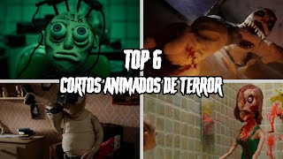 CORTOS ANIMADOS de TERROR  TOP 6 [upl. by Zweig]