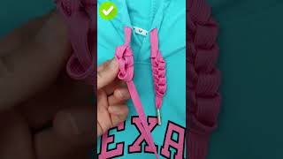 Fashion Hoodie Rope Designs for ladies Strings knotting hoodie tie shorts [upl. by Demetria]