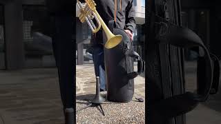 Custom Yamaha Trumpet Customized by KGUmusic  Trumpet Single Gig Bag by MGLeatherWork [upl. by Eioj360]