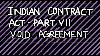 Indian Contract Act 1872  Void Agreement cmafoundation cmainter [upl. by Rawden]