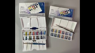 Winsor amp Newton Watercolor Pocket Set Comparison [upl. by Sisenej169]