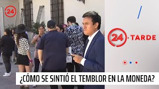 ¿Cómo se sintió el sismo en el Palacio de La Moneda  24 Horas TVN Chile [upl. by Sheng]