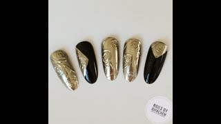 Nailart mit Chromepigment [upl. by Aronaele]