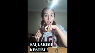 EVDE DOĞAL SAÇ BAKIMIEVDE SAÇ KESİMİSaç Kesim Hataları Evde Kısa Saç Kesimi [upl. by Trautman136]