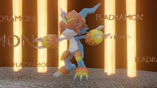 Baby Fladramon Flamedramon Evolution [upl. by Inaej404]