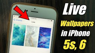 How to get live wallpapers in iphone 6 [upl. by Aylmar]