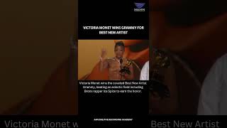 Victoria Monet wins Grammy for Best New Artist [upl. by Sairahcaz]