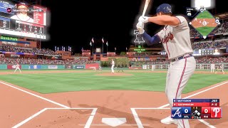 MLB The Show 24 Online Rated Braves vs Phillies PS5 Gameplay [upl. by Breh10]