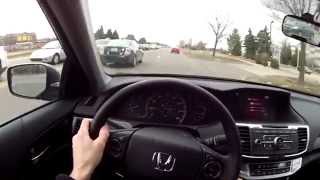 2014 Honda Accord Sport Manual  WR TV POV Test Drive 2 City [upl. by Wenn]