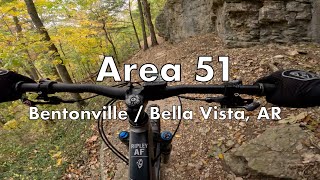 Area 51  Wonderland Mountain Bike Trails in Bentonville  Bella Vista AR [upl. by Dulcie]